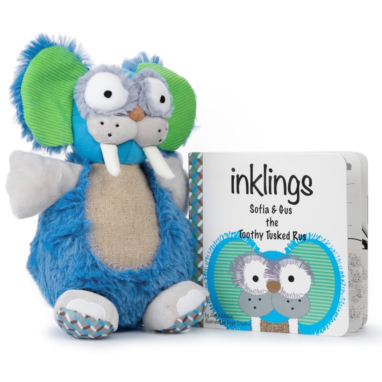 Inklings Baby Gus Plush Toy & Board Book Gift Set Set – Inclusive Baby Gift | Ages 0+