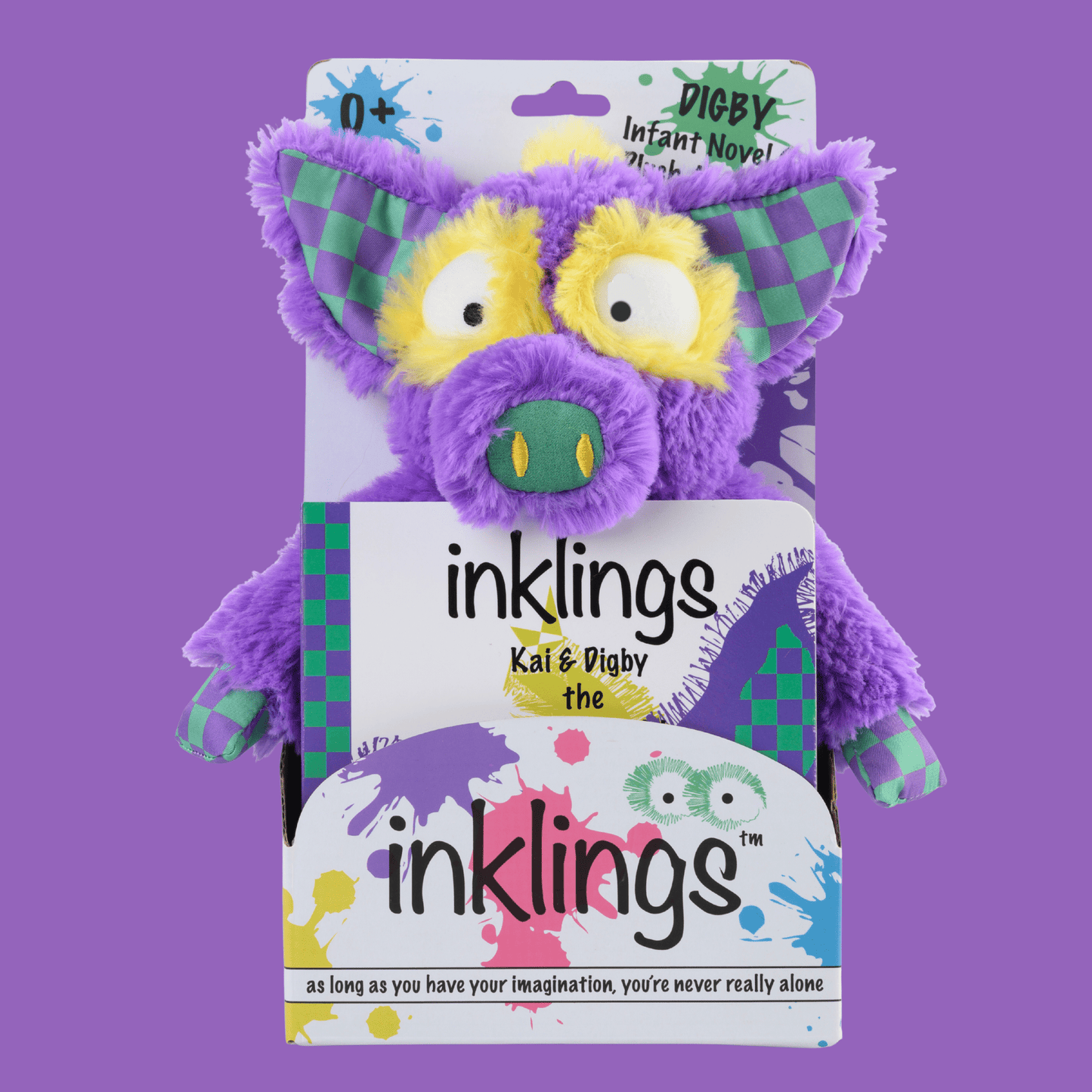 Inklings Baby Digby Plush Toy & Board Book Gift Set - Sensory Stuffed Animal | Unique Baby Gift | Ages 0+