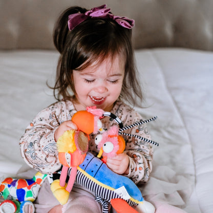 Inklings Baby Ollie the Oddball Oddbird Rocket Ship Musical Pull Toy - Sensory Baby Activity - Ages 0-12 months