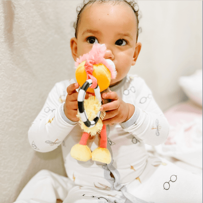 Ollie the Oddball Oddbird Chime & See Atachable Hanging Activity Toy