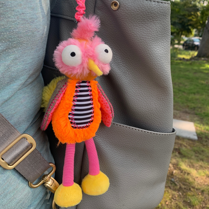 Ollie the Oddball Oddbird Chime & See Atachable Hanging Activity Toy