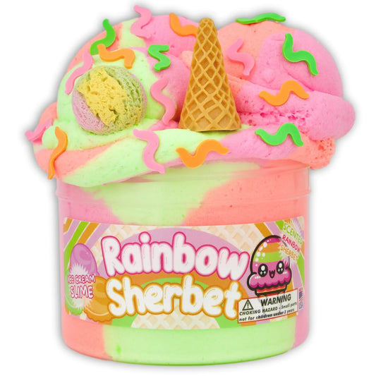 Rainbow Sherbert Dope Slime