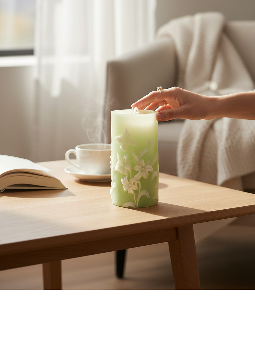 Water Lily Water Candle